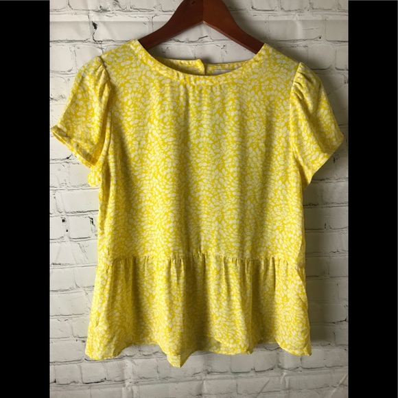LOFT Tops - Loft Blouse Open Back Flare